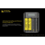 Nitecore F4 Four-Slot Flexible Power Bank and Battery Charger for Lithium-ion 18650, Black, 6952506492954