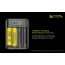 Nitecore F4 Four-Slot Flexible Power Bank and Battery Charger for Lithium-ion 18650, Black, 6952506492954