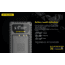 Nitecore FX1 Digital USB Travel Battery Charger for Fujifilm NP-W126 and NP-W126S Batteries, Black, 6952506492657