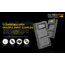 Nitecore FX2 PRO Dual Slot USB Digital Charger for Fujifilm NP-T125 Camera Batteries, Black, 6952506492893