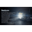 Nitecore HA13 Lightweight LED Headlamp, AAA, 350 Lumen, Black, FL-NITE-HA13