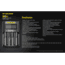 Nitecore Intelligent USB Superb Battery Charger, IMR/Li-ion/LiFePO4/NI-Cd/Ni-MH, Quad Channel, 4000 mA max Charge Current, Black, UMS4