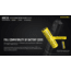 Nitecore MH12S 1800 Lumen USB-C Rechargeable Flashlight, Black, 6952506406432
