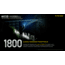 Nitecore MH12SE Rechargeable Flashlight, White LED, 1800 Lumen, USB-C, Black, FL-NITE-MH12SE