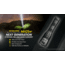 Nitecore MH25 v2 USB-C Rechargeable Flashlight, 1300 Lumen, Black, 6952506407026