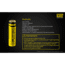 Nitecore NL1832 3200mAh Rechargeable 18650 Battery, Yellow, 6952506491490