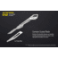 Nitecore NTK05 Titanium Folding Scalpel Keychain Knife, 2.17in, TC4 Titanium Alloy, SIlver, 6952506493098