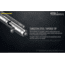 Nitecore NTP30 Titanium Bidirectional Bolt Action Tactical Pen, Silver, 6952506492879