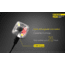 Nitecore NU05 White & Red USB Rechargeable Emergency Signal Light, Black, 6952506403837