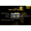 Nitecore NU25 360 Lumen Rechargeable Headlamp with White, Red, High CRI Triple Output, Yellow, 6952506404315