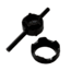 Nitecore P18 Black Stainless Steel Tactical Bezel, Black, 6952506493128