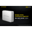 Nitecore UA66Q 6-Port 68W Quick Charge QC 3.0 2.0 USB Power Adapter, Silver, 6952506493081