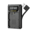 Nitecore UCN3 Digital USB Charger for Canon LP-E6N Camera Batteries, Black, 6952506492886