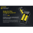 Nitecore UI2 Dual-Slot Intelligent USB Lithium-ion Battery Charger for 18650, 18350, 20700, 21700, Black, 6952506492923
