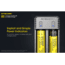 Nitecore UI2 Dual-Slot Intelligent USB Lithium-ion Battery Charger for 18650, 18350, 20700, 21700, Black, 6952506492923