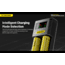 Nitecore Universal Battery Charger, Ci2, Dual-Slot, Black, 6952506495351