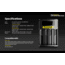 Nitecore Universal Battery Charger, Ci4, Four-Slot, Black, 6952506495368
