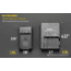 Nitecore UNK1 Nikon Camera Battery Charger for EN-EL14, EN-EL14a and EN-EL15 Batteries, Black, 6952506491780