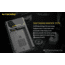 Nitecore UNK1 Nikon Camera Battery Charger for EN-EL14, EN-EL14a and EN-EL15 Batteries, Black, 6952506491780