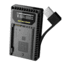 Nitecore UNK1 Nikon Camera Battery Charger for EN-EL14, EN-EL14a and EN-EL15 Batteries, Black, 6952506491780