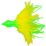 No Alibi NA-DD04-1/4U Dolphin Delight Trolling Lure, Rigged &amp; Ready, Green/Yellow Skirt, 1/4 oz Head, 4.5", 7/0 Hook, 135 lb Cable, 3 ft, NA-DD04-1/4U