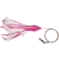 No Alibi NA-DD13-1/4U Dolphin Delight Trolling Lure, Rigged &amp; Ready, Pink/White Skirt, 1/4 oz Head, 4.5", 7/0 Hook, 135 lb Cable, 3 ft, NA-DD13-1/4U
