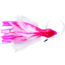 No Alibi NA-DD13-1.5U Dolphin Delight Trolling Lure, Rigged &amp; Ready, Pink/White Skirt, 1.5 oz Head, 6", 7/0 Hook, 135 lb Cable, 3 ft, NA-DD13-1.5U