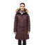 Nobis Alissa Midi Fitted Parka - Womens, Burgundy, Extra Small, ALISSA-CY BURGUNDY-XS