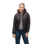 Nobis Elle Quilted Hooded Jacket - Womens -Dark Brown/Heathered Burgundy-Small