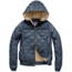 Nobis Elle Quilted Hooded Jacket - Womens -Foggy Blue/Heathered Navy-Large