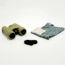 Nocs Provisions Field Issue 10x32mm Roof Prism Waterproof Binoculars, Rugged, Ponderosa Green, NOC-FLX-GN1