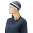 Norrona /29 Marl Knit Stripe Wool Beanie, Indigo Night/Snowdrop, One Size, 7042698463470