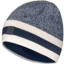 Norrona /29 Marl Knit Stripe Wool Beanie, Indigo Night/Snowdrop, One Size, 7042698463470