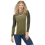 Norrona Falketind Equaliser Merino Round Neck Shirt - Womens, Olive Drab/Olive Night, Extra Large, 1822-22 3908 XL