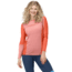 Norrona Falketind Equaliser Merino Round Neck Shirt - Womens, Peach Amber/Orange Alert, Small, 1822-22 5649 S