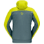 Norrona Falketind Warmwool2 Stretch Zip Hood - Mens, Sulphur Spring/North Atlantic, Medium, 7042698457653