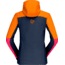 Norrona Falketind Warmwool2 Stretch Zip Hood - Womens, Orange Popsicle/Honeysuckle, Extra Small, 1824-20-5543-XS