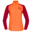 Norrona Femund Pureull Zip Neck - Womens, Orange Alert, Small, 2678-24-5620-S