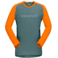 Norrona Fjora Equaliser Lightweight Long Sleeve - Mens, North Atlantic/Orange Popsicle, Extra Large, 7042698471833