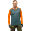 Norrona Fjora Equaliser Lightweight Long Sleeve - Mens, North Atlantic/Orange Popsicle, Extra Large, 7042698471833
