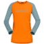 Norrona Fjora Equaliser Lightweight Long Sleeve Shirt - Womens, Orange Popsicle/Tourmaline, Small, 7042698471956