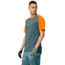 Norrona Fjora Equaliser Lightweight T-Shirt - Mens, North Atlantic/Orange Popsicle, Large, 7042698471840