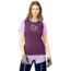 Norrona Fjora Wool T-Shirt - Womens, Dark Purple/Violet Tulle, Extra Small, 7042698461612