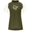 Norrona Fjora Wool T-Shirt - Womens, Olive Night/Snowdrop, Small, 7042698461568