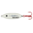 Northland Buck-Shot Rattle Spoon, 1/Card, 1/16 Oz, #10 Hook Super-Glo Exo White, BRS2-131