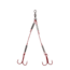 Northland Fishing Tackle Mini Predator Rig, Wire, Unweighted, Red, #10, NL-PRMR10