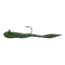 Northland Mimic Minnow Limber Leech, 1/16oz, 2-1/2in, Number 4Hk 2/Card, Green Pumpkin, MMLL2-40