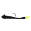 Northland Mimic Minnow Limber Leech, 1/32oz, 2in, Number 6Hk 2/Card, Black With Chartreuse Tail, MMLL1-310