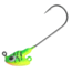 Northland Stand Up Fire Ball Long Shank Jig, 1/4 oz, Number 2/0 Long Shank Hook, Firetiger, 3 Card, FBSLS4-3-22