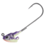 Northland Stand Up Fire Ball Long Shank Jig, 1/4 oz, Number 2/0 Long Shank Hook, UV Purple Tiger, 3 Card, FBSLS4-3-46